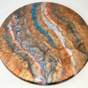 Lazy Susan - Southwest With Blue/Turquoise (Faceted)