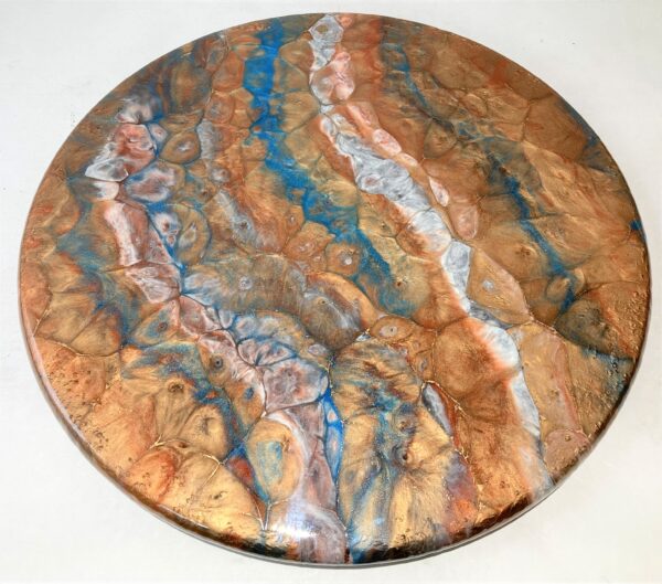 Lazy Susan - Southwest With Blue/Turquoise (Faceted)