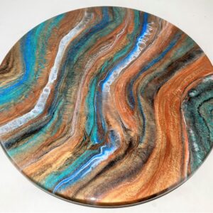 Lazy Susan - Southwest With Blue/Turquoise