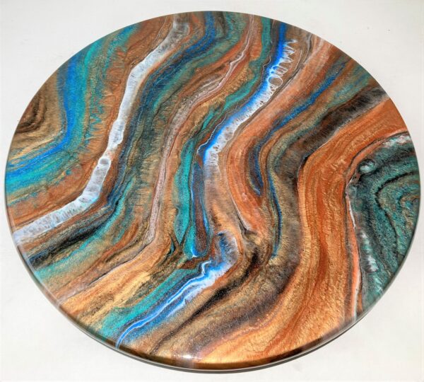 Lazy Susan - Southwest With Blue/Turquoise
