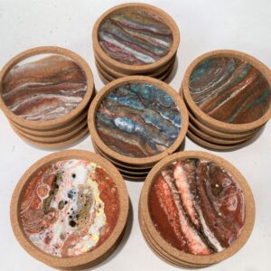 4 Coaster Set - Reds