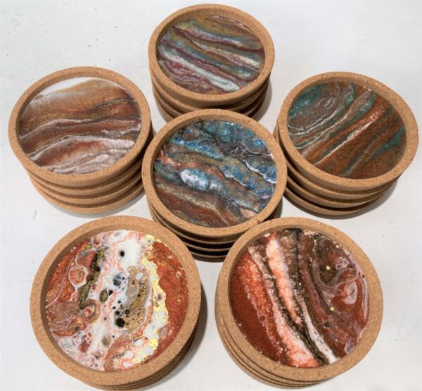 4 Coaster Set - Reds