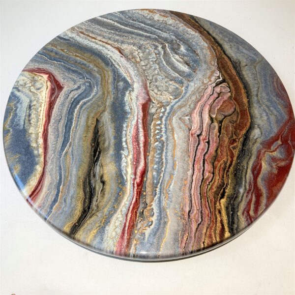 Lazy Susan - Gold/Maroon