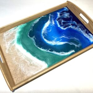 Serving Tray - White Sand Beach, Foamy Waves